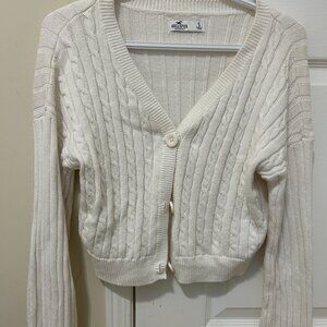 White cardigan